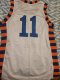 New York Knicks Custom #11 Basketball Jersey (In-Stock-Closeout) Size Medium/40 Inch Chest