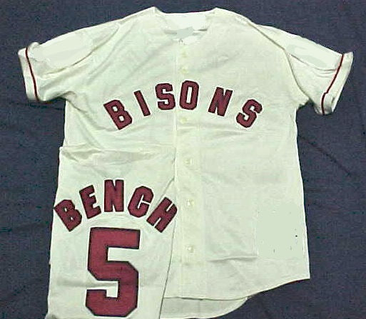 Johnny Bench 1966-67 Buffalo Bisons Minor League Jersey