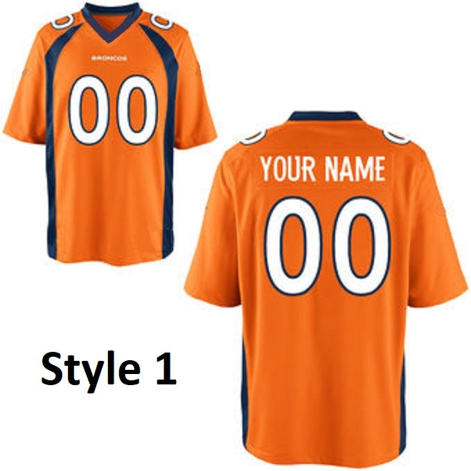 Men's Nike White Denver Broncos Custom Game Jersey