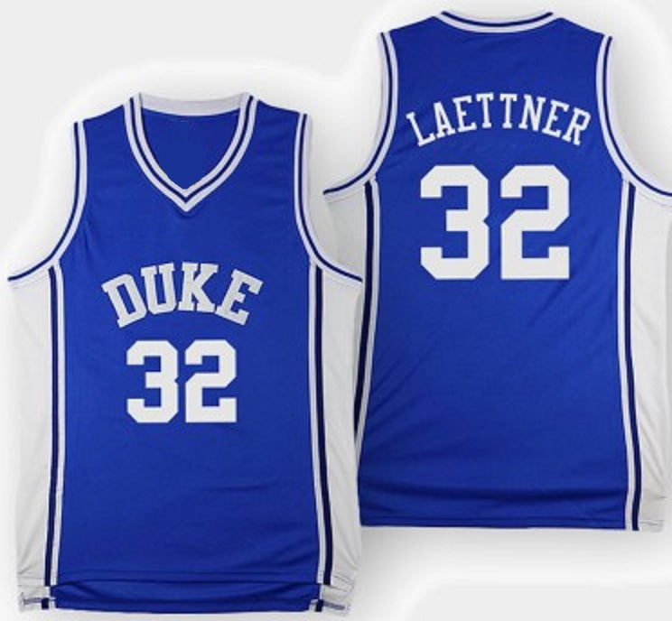 Christian Laettner #32 Custom College Basketball Jersey New Sewn