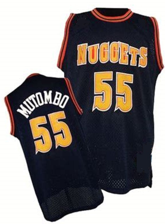 Denver Nuggets Jersey - 55 Dikembe Mutombo