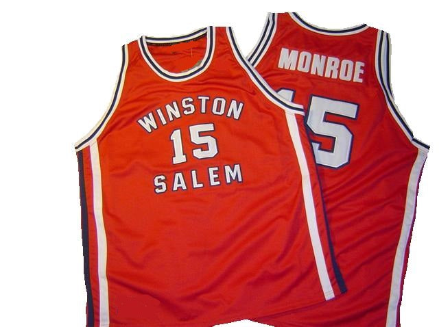 Earl Monroe Winston Salem College Basketball Throwback Jersey
