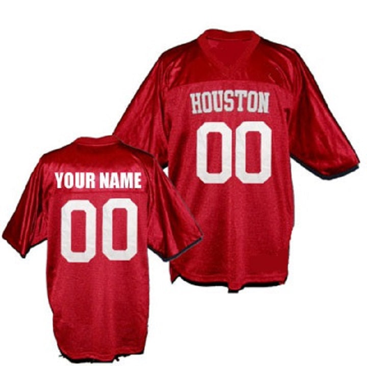 Custom Name Number Houston Cougars White Replica College
