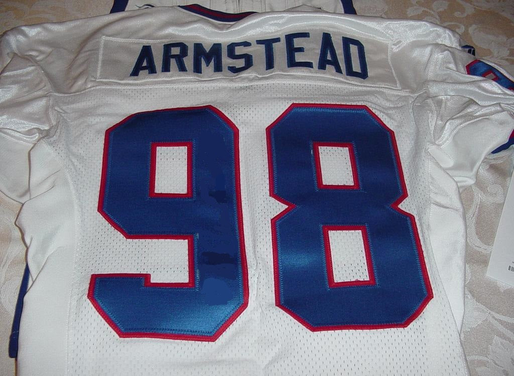 Jessie Armstead New York Giants Throwback Football Jersey – Best Sports  Jerseys