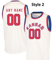 Kansas Jayhawks Style Customizable Basketball Jersey