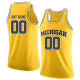 Michigan Wolverines Customizable College Basketball Jersey