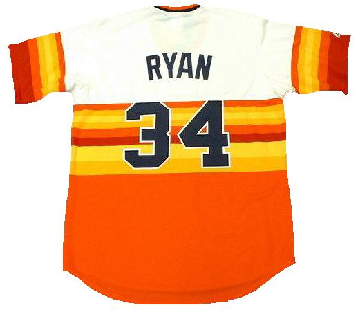 NOLAN RYAN CUSTOM HOUSTON ASTROS JERSEY