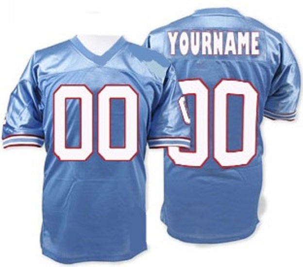 Custom GREYGXDS Houston Oilers jersey because they don't make