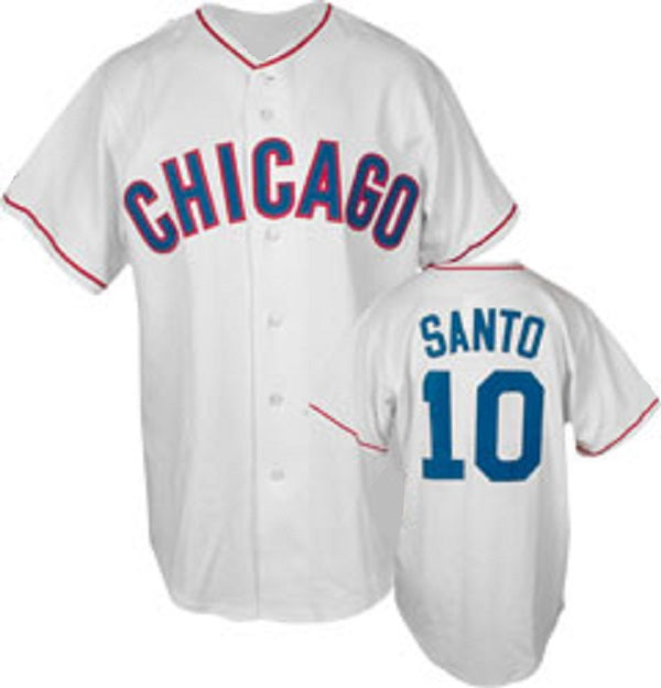 Ron Santo Men's Chicago Cubs 1969 Throwback Jersey - Cream Authentic