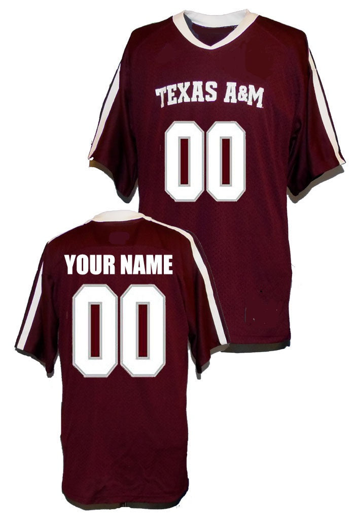 Custom College Basketball Jerseys Texas Am Aggies Jersey Name and Number Maroon