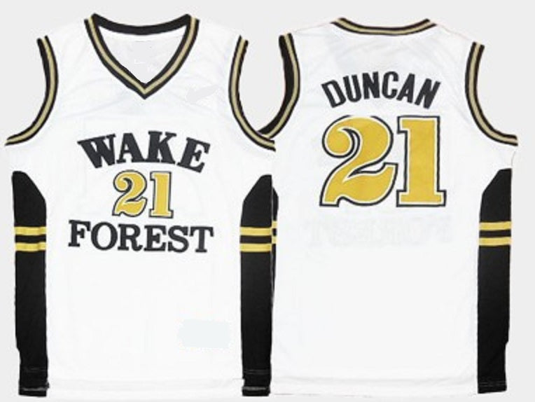 Sold at Auction: Wake Forest Tim Duncan Basketball Autographed Jersey