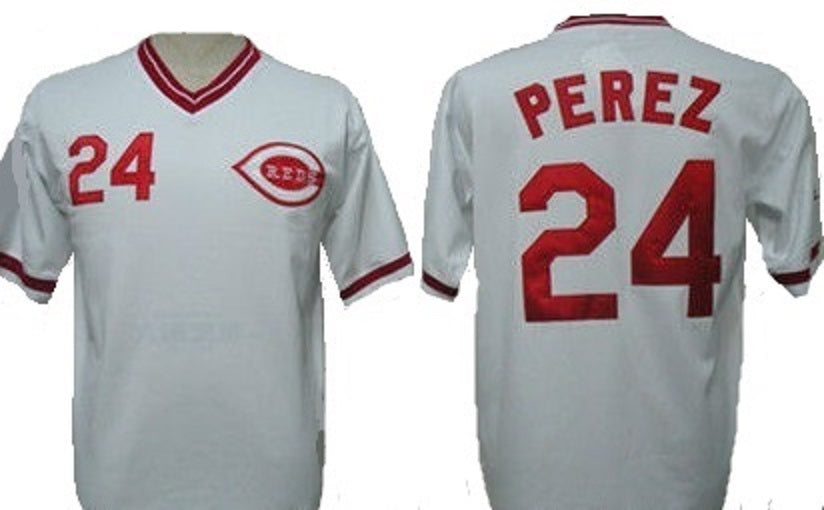 Tony Perez Cincinnati Reds Home Throwback Baseball Jersey