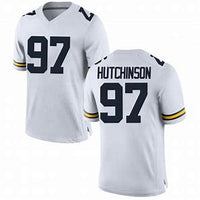 Aidan Hutchinson Michigan Wolverines Style Throwback Jersey