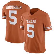 Bijan Robinson Texas Longhorns Style Throwback Jersey