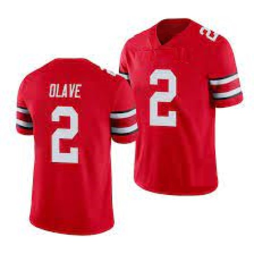 Chris Olave Ohio State Buckeyes Style Throwback Jersey – Best