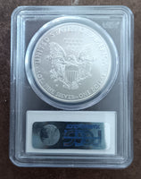 2008 W Reverse of 2007 Extremely Rare American Silver Eagle - NGC Graded MS69