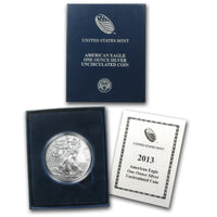 2013-W US Mint Uncirculated Burnished Silver Eagle