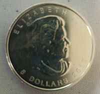 2013 1.5 Troy Ounce Silver 8 Dollar Canada Polar Bear
