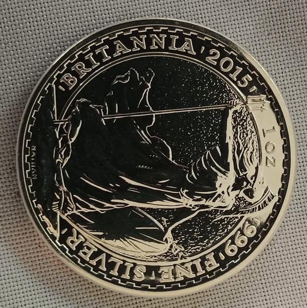 2015 Great Britain Silver Britannia £2 1 oz