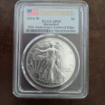 2016 W First Strike 30th Anniversary American Silver Eagle with Lettered Edge - PCGS Graded SP69