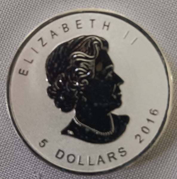 2016 5 Dollar Silver Maple Leaf Reverse Proof with Wolf Privy