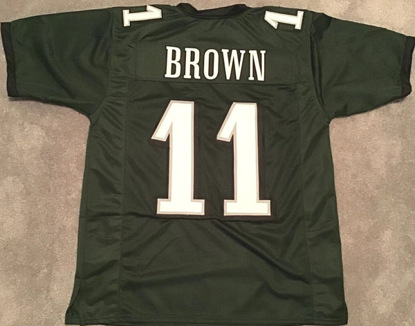 AJ Brown Unsigned Custom Green Stitched Football Jersey