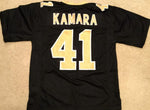 Alvin Kamara Unsigned Custom Black Stitched Football Jersey