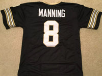 Archie Manning Unsigned Custom Black Stitched Football Jersey
