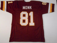 Art Monk Unsigned Custom Burgandy Stitched Football Jersey