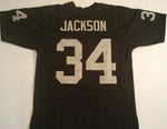 Bo Jackson Unsigned Custom Black Stitched Football Jersey