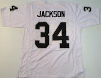 Bo Jackson Unsigned Custom White Stitched Football Jersey