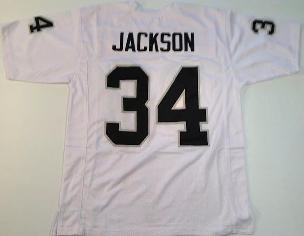 Bo Jackson Unsigned Custom White Stitched Football Jersey