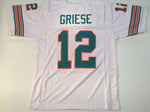 Bob Griese Unsigned Custom White Stitched Football Jersey