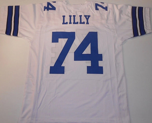 Bob Lilly Unsigned Custom White Stitched Football Jersey