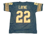 Bobby Layne Unsigned Custom Blue Stitched Football Jersey