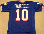 Brad Van Pelt Unsigned Custom Blue Stitched Football Jersey