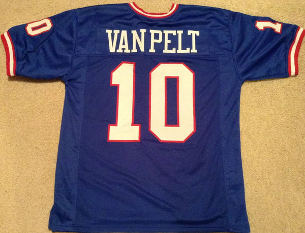 Brad Van Pelt Unsigned Custom Blue Stitched Football Jersey