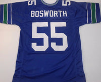 Brian Bosworth Unsigned Custom Blue Stitched Football Jersey