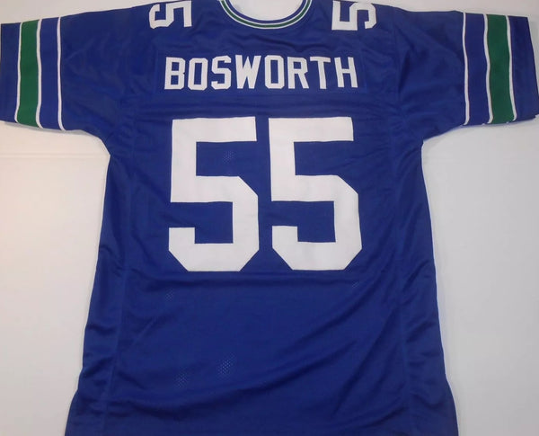 Brian Bosworth Unsigned Custom Blue Stitched Football Jersey