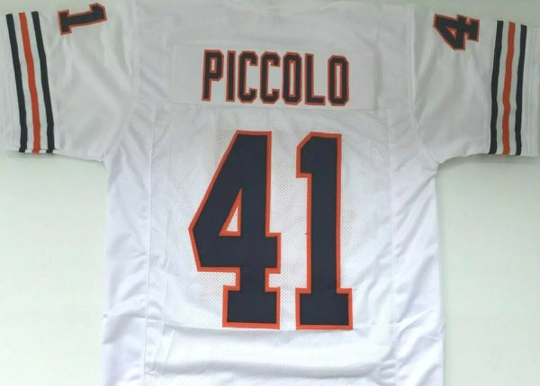 Brian Piccolo Unsigned Custom White Stitched Football Jersey