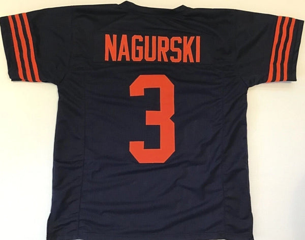 Bronko Nagurski Unsigned Custom Navy Blue Stitched Football Jersey
