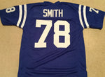 Bubba Smith Unsigned Custom Blue Stitched Football Jersey