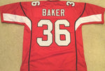 Budda Baker Unsigned Custom Red Stitched Football Jersey