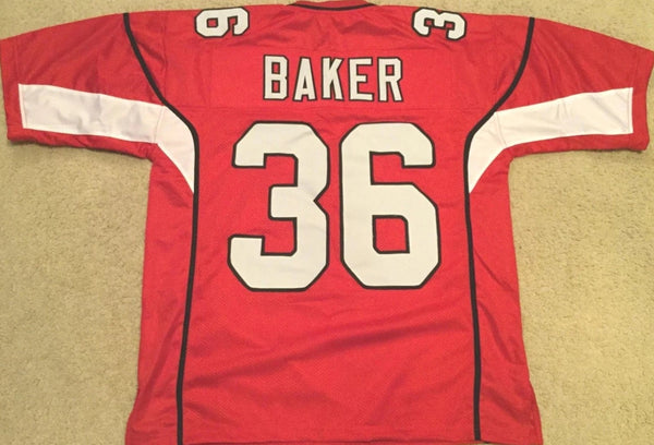 Budda Baker Unsigned Custom Red Stitched Football Jersey
