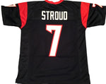 CJ Stroud Unsigned Custom Navy Blue Stitched Football Jersey