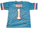 Cam Ward Unsigned Custom Blue Stitched Football Jersey