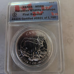 2013 Canadian Wildlife Antelope - First Release - ANACS Certified MS69 #0921 of 1760