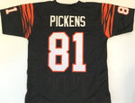 Carl Pickens Unsigned Custom Black Stitched Football Jersey