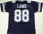 Ceede Lamb Unsigned Custom Blue Stitched Football Jersey