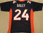 Champ Bailey Unsigned Custom Blue Stitched Football Jersey
